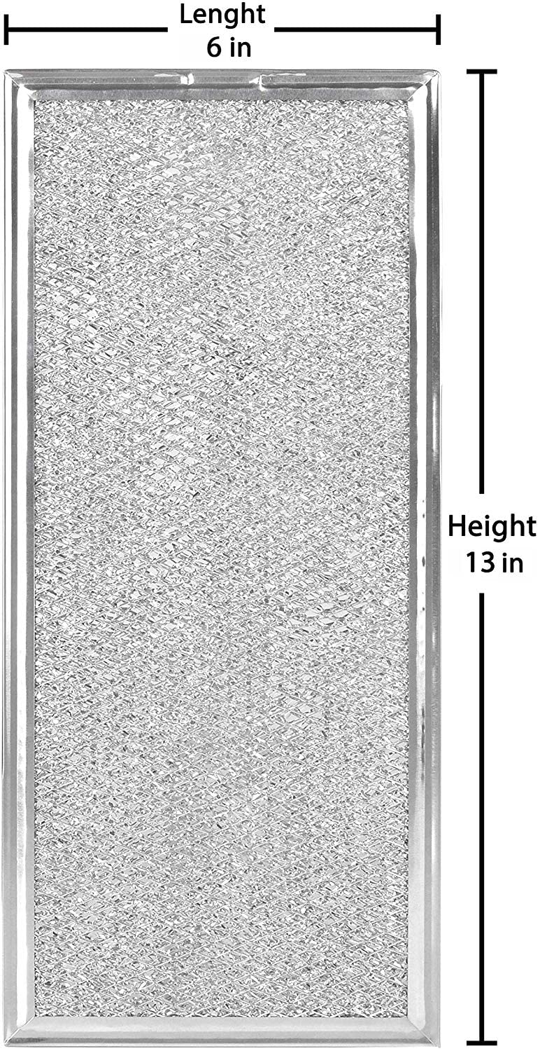 IROLEN Microwave Grease Filter Compatible with Whirlpool and GE Microwaves 2 Pack Approx 13" x 6" - Image 2